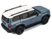 Toyota Land Cruiser 250 Blue with White Top 1/64 Diecast Model Car by Trends Hobby image 4