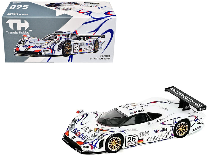 Porsche 911 GT1 #26 Allan McNish - Stephane Ortelli - Laurent Aiello "Porsche AG" Winner "24 Hours of Le Mans" (1998) 1/64 Diecast Model Car by Trends Hobby