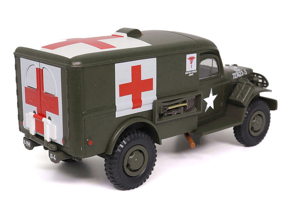 Militaria Die Cast Dodge WC54 U.S. Army ambulance olive drab 1:43 24211-42, product image 1