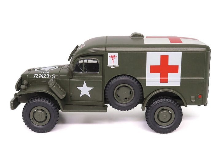 Dodge WC54 Ambulance Olive Drab "United States Army" 1/43 Diecast Model by Militaria Die Cast image 2