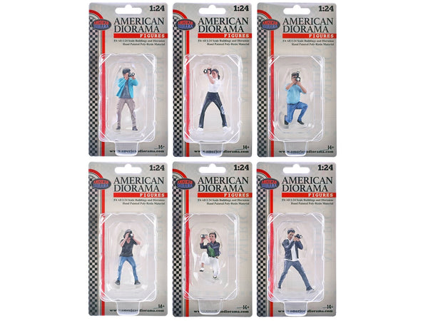 "Photographers" 6 piece Figure Set for 1/24 Scale Models by American Diorama image 2