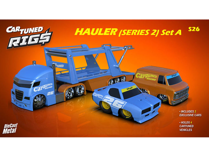 "Rigs Car Hauler" Series #2 Set of 3 pieces Diecast Model Cars by CarTuned image 2