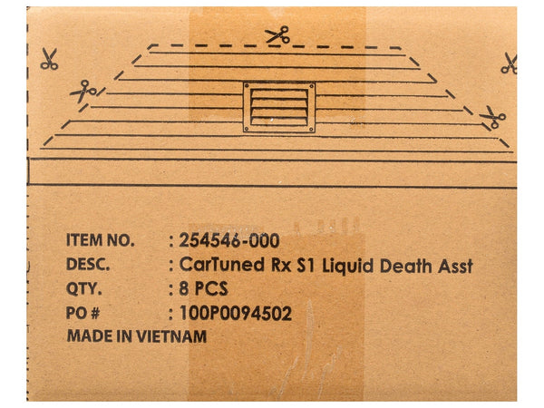 "Liquid Death" 2026 Series 1 Set of 8 Pieces Diecast Model Cars by CarTuned image 2