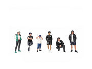 "LB Nation" 6 piece Figure Set for 1/24 Scale Models by American Diorama