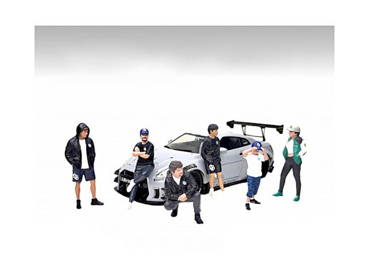 "LB Nation" 6 piece Figure Set for 1/24 Scale Models by American Diorama image 2