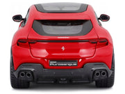 Ferrari Purosangue Red with Sunroof "Race + Play" Series 1/24 Diecast Model Car by Bburago image 4