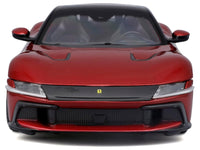 Ferrari 12Cilindri Red Metallic with Black Top "Race + Play" Series 1/24 Diecast Model Car by Bburago image 4
