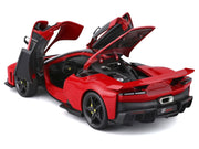 Ferrari F80 Red with Black Top "Race + Play" Series 1/24 Diecast Model Car by Bburago image 3