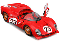 Ferrari 330 P4 #23 Lorenzo Bandini - Chris Amon "Ferrari S.P.A." Winner "24 Hours of Daytona" (1967) "Racing" Series 1/24 Diecast Model Car by Bburago image 2