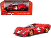 Ferrari 330 P4 #23 Lorenzo Bandini - Chris Amon "Ferrari S.P.A." Winner "24 Hours of Daytona" (1967) "Racing" Series 1/24 Diecast Model Car by Bburago image 4