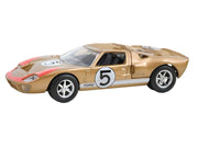 1966 Ford GT40 MKII #5 Kandy Gold Metallic with White Stripes and Red Graphics 1/43 Diecast Model Car by Norev image 2