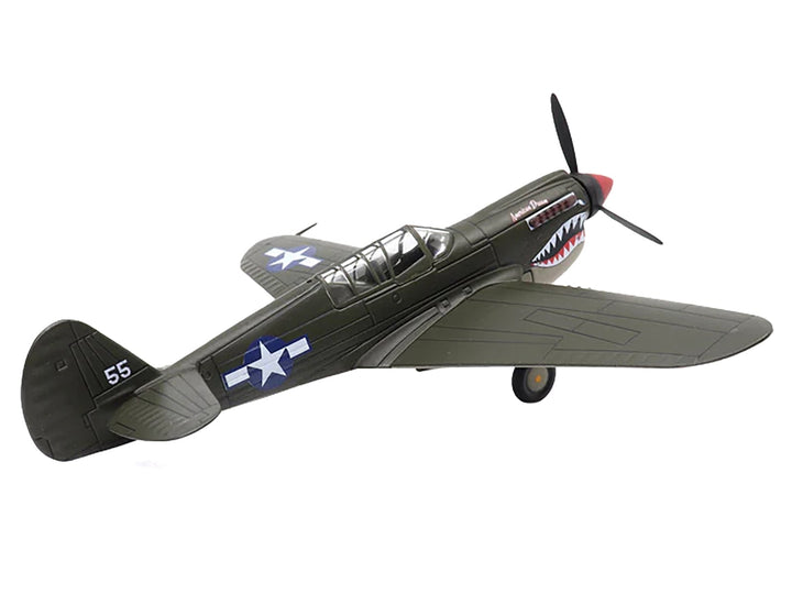 Curtiss P-40N Warhawk Fighter Aircraft "American Dream National Warplane Museum" United States Army Air Forces 1/72 Diecast Model by Militaria Die Cast image 2