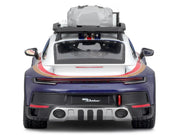 Porsche 911 Dakar #953 "Roughroads Porsche" Blue and White with Stripes and Roof Rack "Race" Series 1/24 Diecast Model Car by Bburago image 3