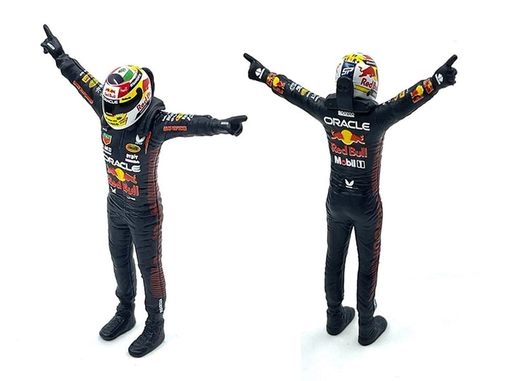 Red Bull Racing RB19 #11 Sergio Perez "Oracle" Formula One F1 Championship "Constructor Champions" (2023) with Driver Figure 1/24 Diecast Model Car by Bburago image 2