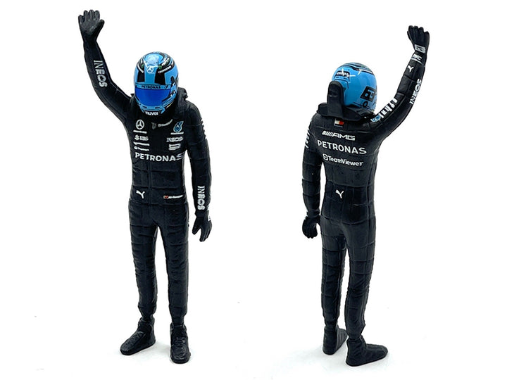 Mercedes-AMG W14 E Performance #63 George Russell "Petronas" Formula One F1 World Championship (2023) with Driver Figure 1/24 Diecast Model Car by Bburago image 2