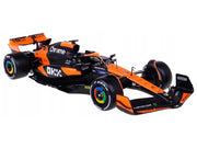 McLaren MCL38 #81 Oscar Piastri "OKX" Formula One F1 "Miami GP" (2024) with Driver Figure "Race" Series 1/24 Diecast Model Car by Bburago image 3