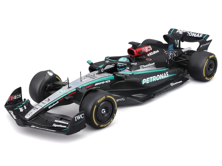 Mercedes-AMG F1 W15 E Performance #63 George Russell "Petronas" Formula One F1 "World Championship" (2024) 1/24 Diecast Model Car by Bburago image 2