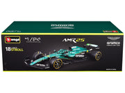 Aston Martin AMR25 #18 Lance Stroll "Aramco" Formula One F1 "World Championship" (2025) 1/24 Diecast Model Car by Bburago image 3