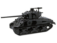M4 Sherman 76 Long Barrell Tank Black Camouflage "Black Bandit" Series 30 1/64 Diecast Model Car by Greenlight image 2
