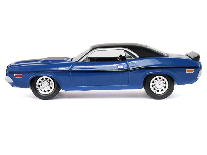 1970 Dodge Challenger Blue with Black Top "America 250 Edition" "Anniversary Collection" Series 18 1/64 Diecast Model Car by Greenlight image 2