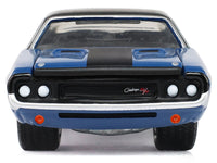 1970 Dodge Challenger Blue with Black Top "America 250 Edition" "Anniversary Collection" Series 18 1/64 Diecast Model Car by Greenlight image 5