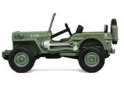 1942 Willy's MB Jeep Olive Green "America 250 Edition" "Anniversary Collection" Series 18 1/64 Diecast Model Car by Greenlight image 2