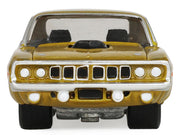 1971 Plymouth Hemi 'Cuda Gold Metallic with Black Accents "America 250 Edition" "Anniversary Collection" Series 18 1/64 Diecast Model Car by Greenlight image 5