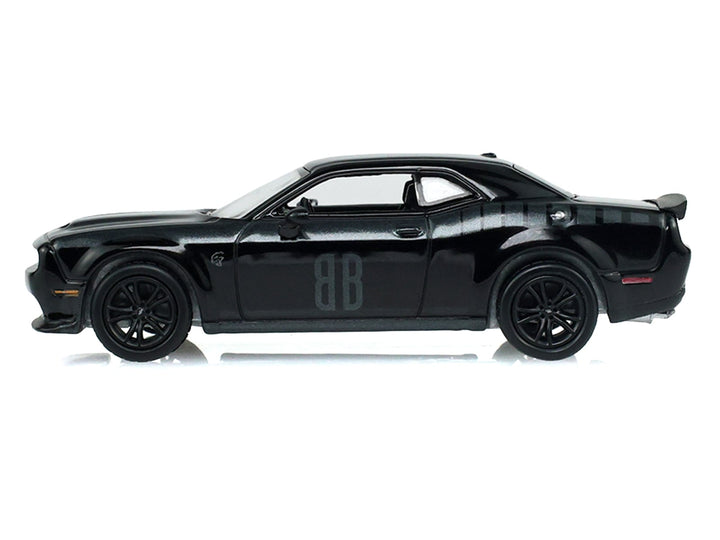 2017 Dodge Challenger SRT Hellcat Widebody Black "Black Bandit" Series 31 1/64 Diecast Model Car by Greenlight image 2