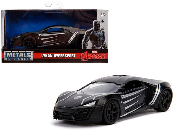 Jada Lykan HyperSport matte black Marvel Black Panther 1:32 model 30302, view 1