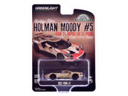 2022 Ford GT Heritage Edition #5 Holman-Moody "1966 24 Hours of Le Mans Ford 1-2-3 Sweep Tribute" Gold Metallic with Red Accents "Hobby Exclusive" Series 1/64 Diecast Model Car by Greenlight image 3