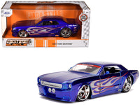 1965 Ford Mustang #5 "L. John's Racing" Candy Blue with Flame Graphics "Bigtime Muscle" Series 1/24 Diecast Model Car by Jada image 5