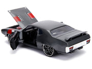 1972 Plymouth GTX 440 Metallic Gray with Red Stripe "Bigtime Muscle" 1/24 Diecast Model Car by Jada image 3