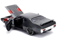 1972 Plymouth GTX 440 Metallic Gray with Red Stripe "Bigtime Muscle" 1/24 Diecast Model Car by Jada image 3