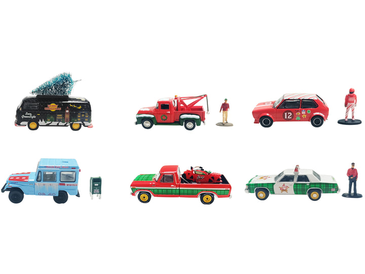 "Christmas 2025 Limited Edition" Set of 6 Cars 1/64 Diecast Model Cars by Greenlight image 2