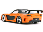 Han's Mazda RX-7 RHD (Right Hand Drive) Orange Metallic and Black "25 Years of Fast & Furious" "The Fast and the Furious: Tokyo Drift" (2006) Movie "Fast & Furious" Series 1/32 Diecast Model Car by Jada image 4
