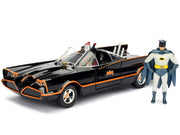 Model Kit Classic Batmobile Black with Batman Diecast Figure "Batman" (1966-1968) TV Series "Build N' Collect" 1/24 Diecast Model Car by Jada image 2