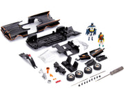 Model Kit Classic Batmobile Black with Batman Diecast Figure "Batman" (1966-1968) TV Series "Build N' Collect" 1/24 Diecast Model Car by Jada image 3