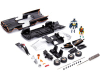 Model Kit Classic Batmobile Black with Batman Diecast Figure "Batman" (1966-1968) TV Series "Build N' Collect" 1/24 Diecast Model Car by Jada image 3