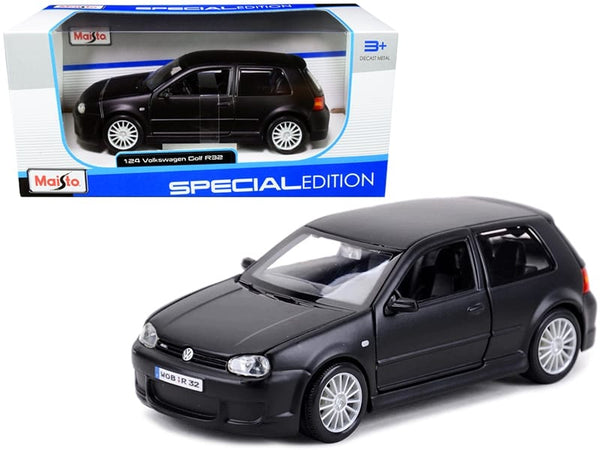 Volkswagen Golf R32, matte black, Maisto 1:24