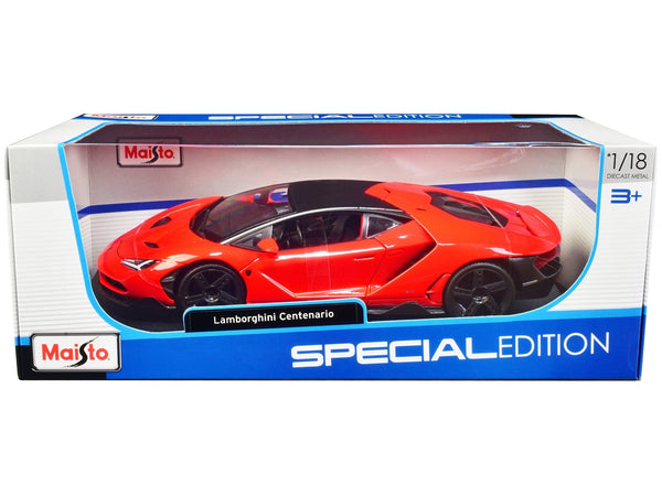 Maisto Lamborghini Centenario orange matte black top Special Edition 1:18 31386OR, product image 1