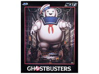 "Ghostbusters" 6" Stay Puft Marshmallow Man Figure with Nano Ecto-1 Car Diorama Set "Ghostbusters" (1984) Movie "Next Level" Series Model by Jada image 5