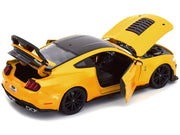 2020 Ford Mustang Shelby GT500 Yellow with Black Top "Special Edition" 1/18 Diecast Model Car by Maisto image 2