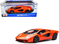Lamborghini Countach LPI 800-4 Orange with Red Interior "Special Edition" 1/18 Diecast Model Car by Maisto image 3