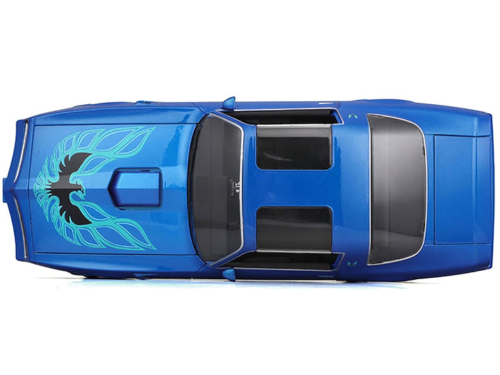 1978 Pontiac Firebird Trans Am Blue Metallic with Hood Graphics "Special Edition" Series 1/18 Diecast Model Car by Maisto image 2