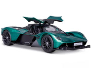 Aston Martin Valkyrie Green Metallic with Matt Black Top "Special Edition" Series 1/18 Diecast Model Car by Maisto image 2