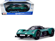 Aston Martin Valkyrie Green Metallic with Matt Black Top "Special Edition" Series 1/18 Diecast Model Car by Maisto image 3