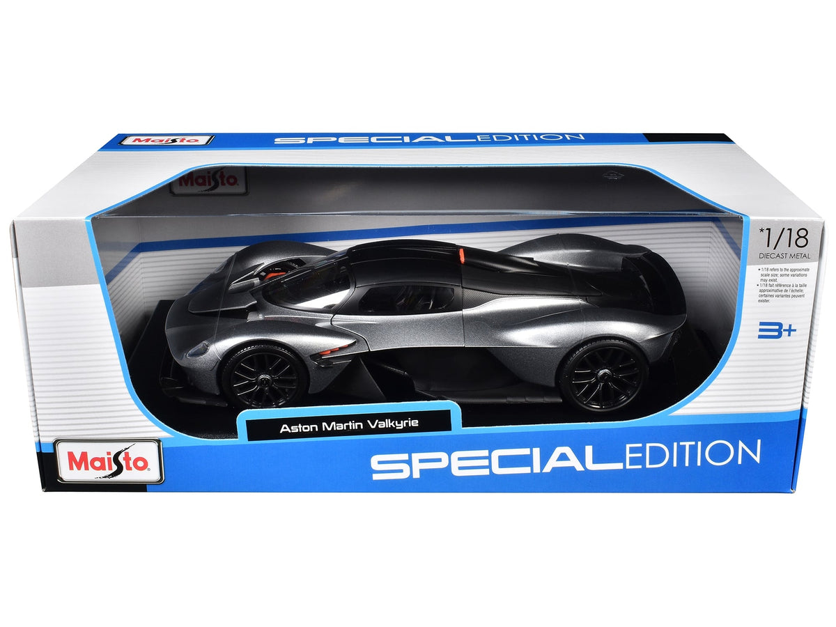 Aston Martin Valkyrie, silver metallic with matte black top, Maisto 1:18, additional product photo 3