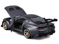 2025 Ford Mustang GTD Dark Gray Metallic with Black Top "Special Edition" Series 1/18 Diecast Model Car by Maisto image 2