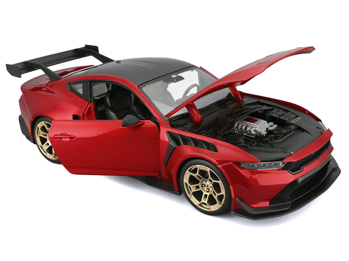 2025 Ford Mustang GTD Red Metallic with Black Top "Special Edition" Series 1/18 Diecast Model Car by Maisto image 2