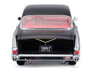 1957 Chevrolet Bel Air Coupe Black with Red Interior "Special Edition" Series 1/18 Diecast Model Car by Maisto image 4
